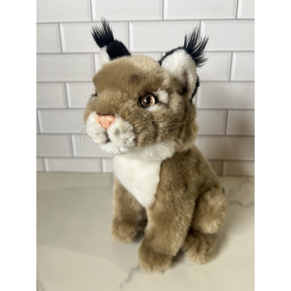 Wild Republic Lynx Plush Stuffed Animal Realistic Faux Fur Toy Rare Cuddly Cute